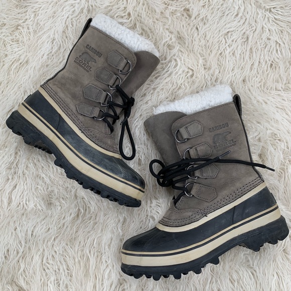 sorel grey winter boots
